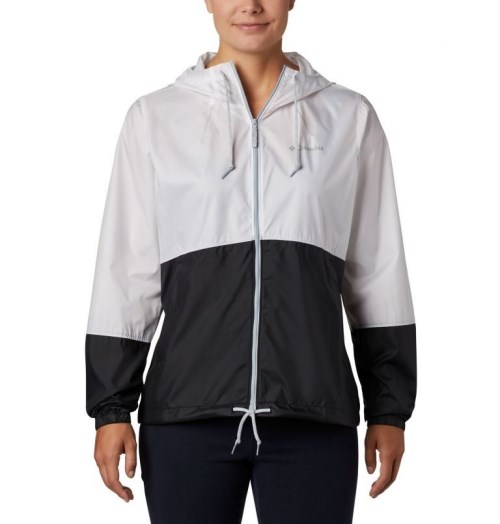 Women's Columbia Flash Forward Windbreaker Jackets White / Black | CA-E3A4C