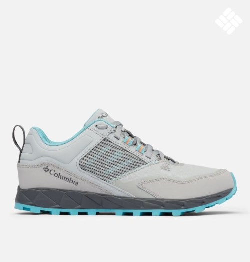 Women's Columbia Flow District Sneakers Grey / Turquoise | CA-X5C03