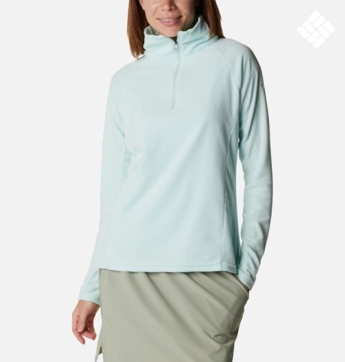 Women's Columbia Glacial IV Half Zip Fleece Sweatshirts Turquoise | CA-L13C8