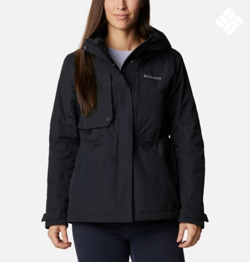 Women's Columbia Hadley Trail Jackets Black | CA-PL541