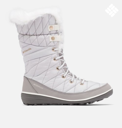 Women's Columbia Heavenly Omni-Heat Waterproof Boots Light Grey | CA-H04C1