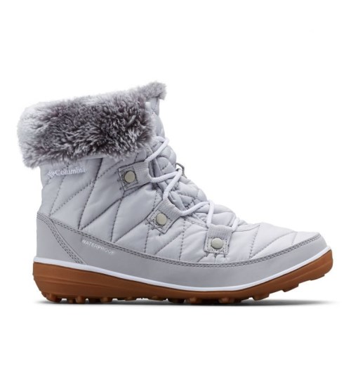 Women's Columbia Heavenly Shorty Omni-Heat Boots Light Grey | CA-VL18A