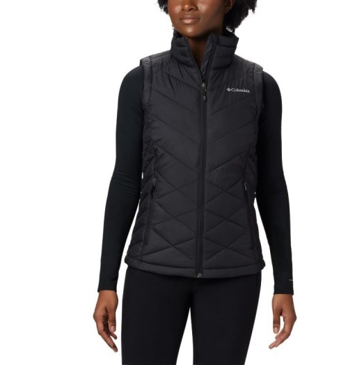 Women's Columbia Heavenly Vest Black | CA-J5A0C