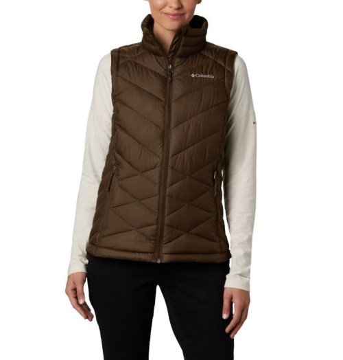 Women's Columbia Heavenly Vest Dark Brown | CA-O530L