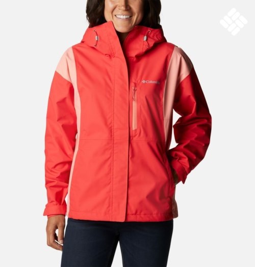 Women's Columbia Hikebound Rain Jackets Red | CA-C3C1L