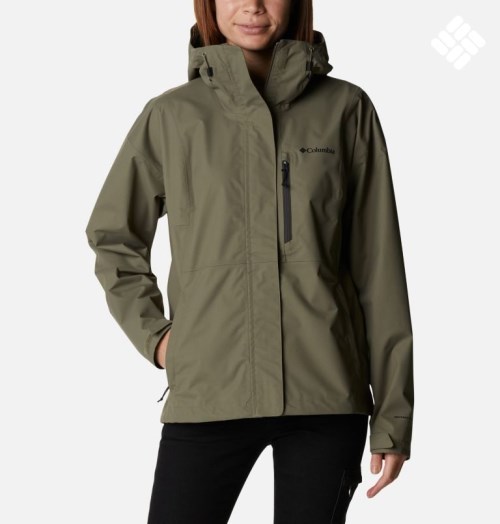 Women's Columbia Hikebound Rain Jackets Olive | CA-PA381