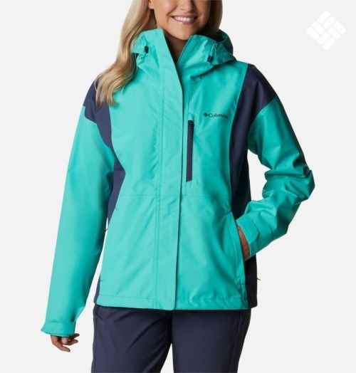 Women's Columbia Hikebound Rain Jackets Turquoise | CA-V5LC8