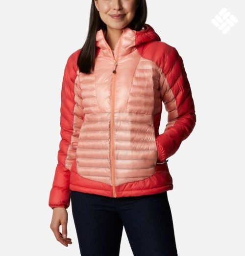 Women's Columbia Labyrinth Loop Omni-Heat Infinity Hooded Insulated Jackets Coral | CA-M5C08