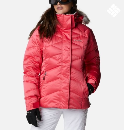 Women's Columbia Lay D Down II Down Jackets Pink | CA-I68L0