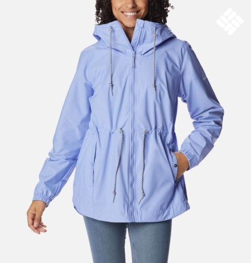 Women's Columbia Lillian Ridge Shell Jackets Light Blue | CA-V5C0L