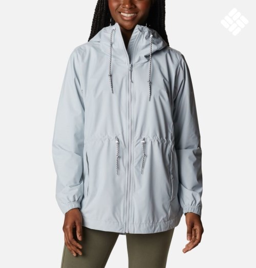 Women's Columbia Lillian Ridge Shell Jackets Light Grey | CA-WA85C