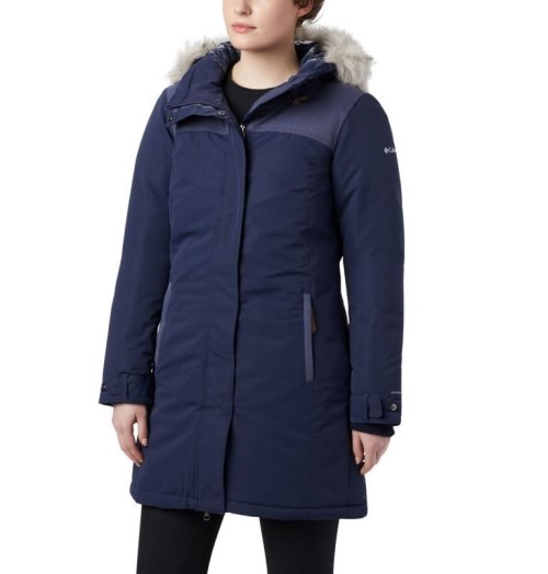 Women's Columbia Lindores Jackets Navy | CA-AA03C