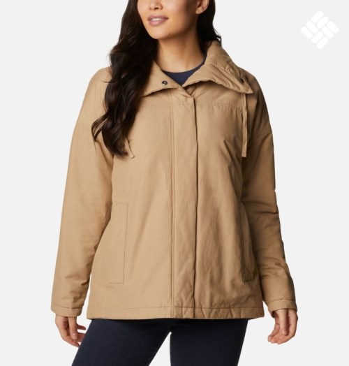 Women's Columbia Maple Hollow Insulated Jackets Light Brown | CA-DA4LC