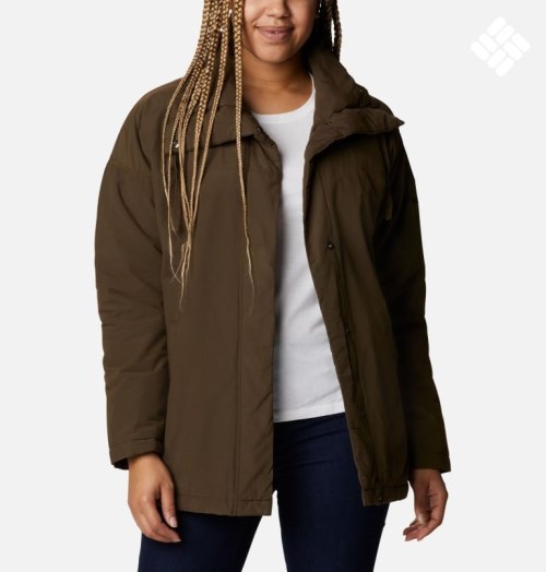 Women's Columbia Maple Hollow Insulated Jackets Dark Brown | CA-I40A8