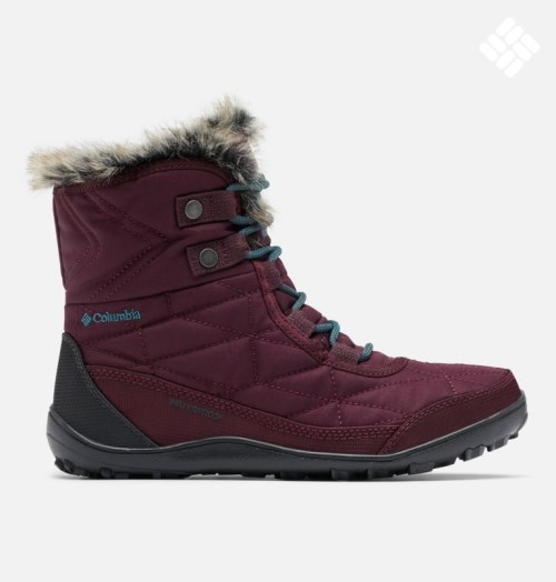 Women's Columbia Minx Shorty III Boots Maroon | CA-R3CL5