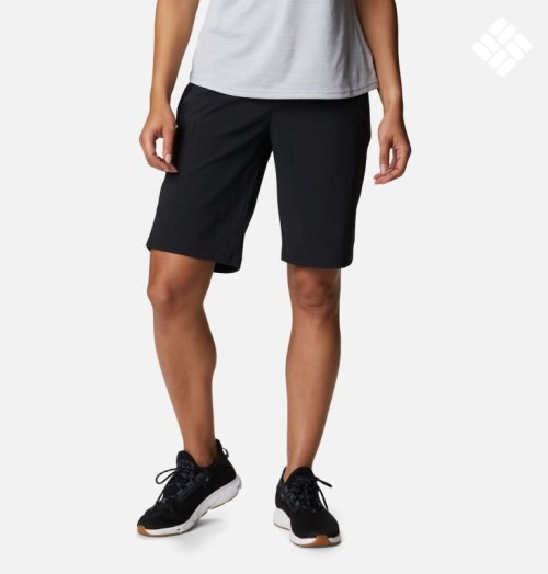 Women's Columbia On The Go Long Shorts Black | CA-ML401