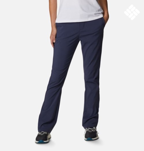 Women's Columbia On The Go Pants Navy | CA-K80A1