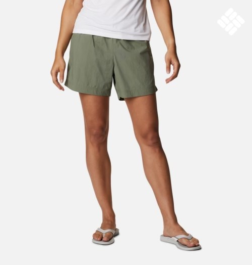 Women's Columbia PFG Backcast Water Shorts Olive | CA-Y8604