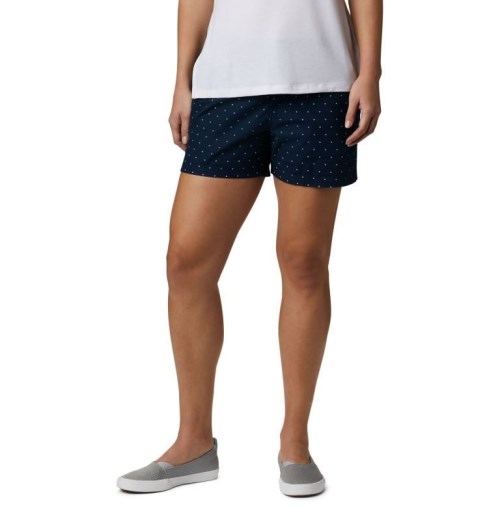 Women's Columbia PFG Bonehead Stretch Shorts Navy | CA-JA143