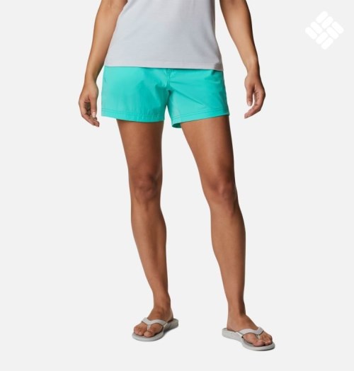 Women's Columbia PFG Coral Point III Shorts Turquoise | CA-S843C