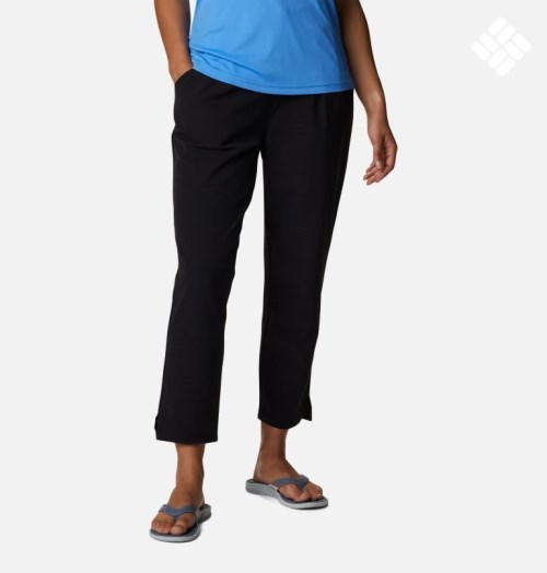 Women's Columbia PFG Sun Drifter Woven Pants Black | CA-G185C