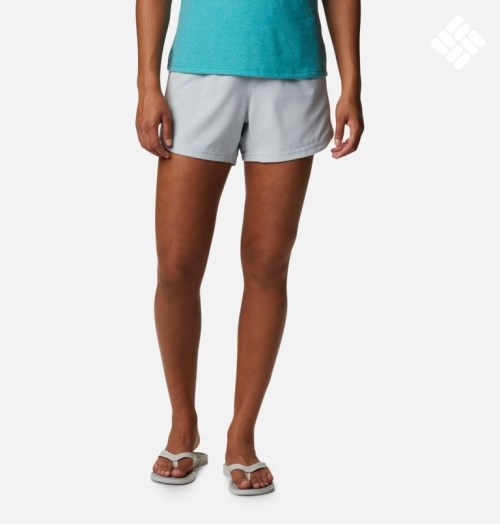 Women's Columbia PFG Tamiami Pull-On Shorts Light Grey | CA-B6413