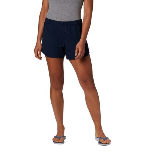 Women's Columbia PFG Tamiami Pull-On Shorts Navy | CA-R305A