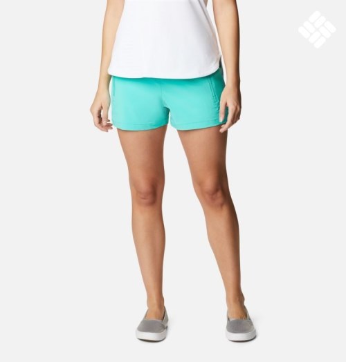 Women's Columbia PFG Tidal II Shorts Turquoise | CA-P0463