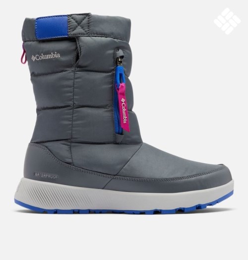 Women's Columbia Paninaro Omni-Heat Pull On Boots Dark Grey | CA-XLC15