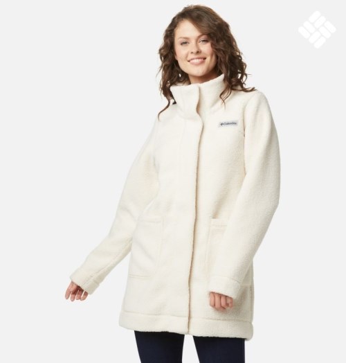 Women's Columbia Panorama Long Jackets White | CA-HL4A3