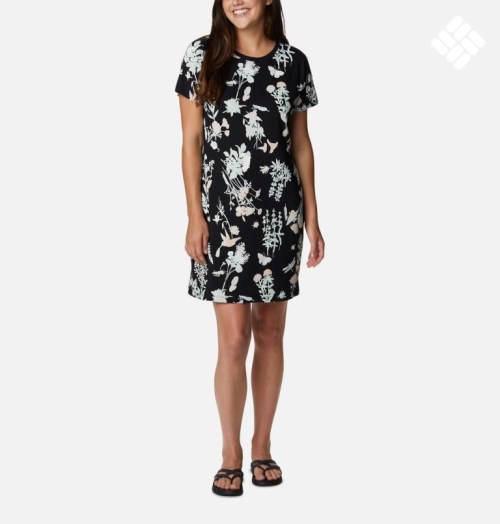 Women's Columbia Park Printed Dress Flower | CA-IA8L1