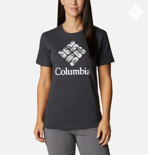 Women's Columbia Park Relaxed T Shirts Black | CA-S8035