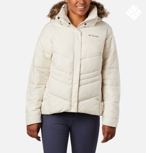 Women's Columbia Peak to Park Insulated Jackets Cream | CA-A5630