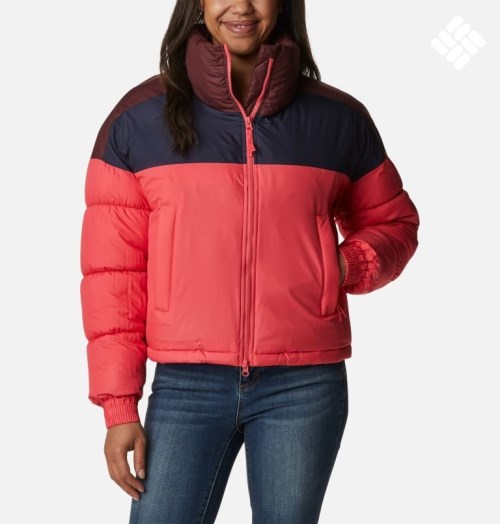 Women's Columbia Pike Lake Cropped Jackets Coral | CA-B0L56