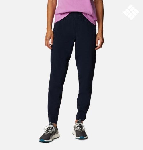 Women's Columbia Pleasant Creek Jogger Navy | CA-L185C