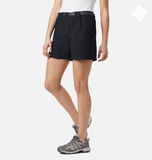 Women's Columbia Sandy River Cargo Shorts Black | CA-I80L1