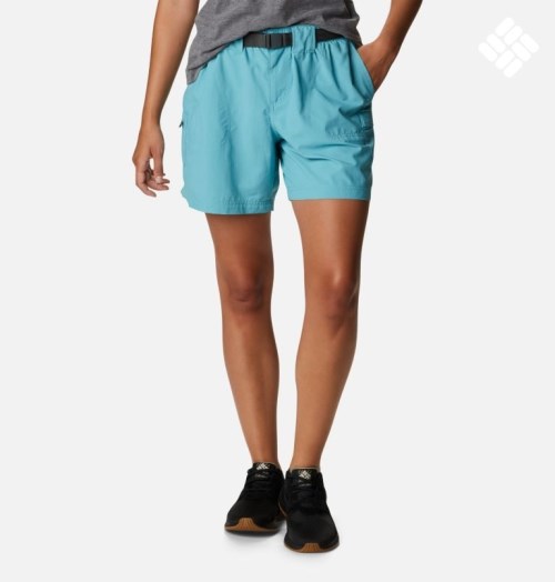 Women's Columbia Sandy River Cargo Shorts Turquoise | CA-KC83A