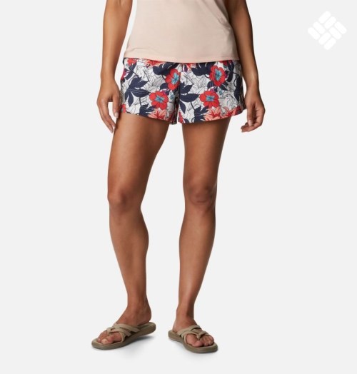 Women's Columbia Sandy River II Printed Shorts Flower | CA-D0A4L