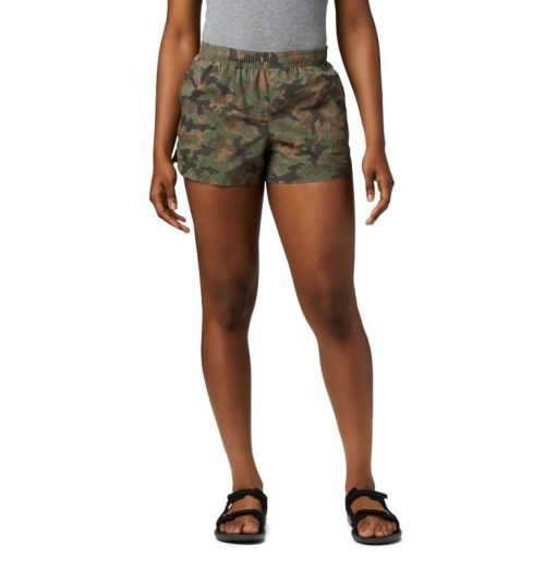 Women's Columbia Sandy River II Printed Shorts Camo | CA-KL013