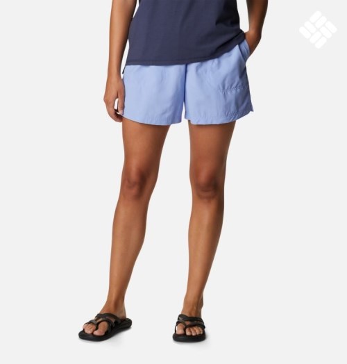 Women's Columbia Sandy River Shorts Light Blue | CA-EA418