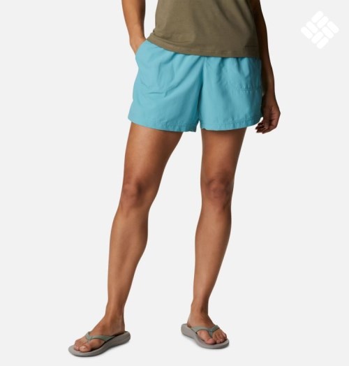 Women's Columbia Sandy River Shorts Turquoise | CA-I856A