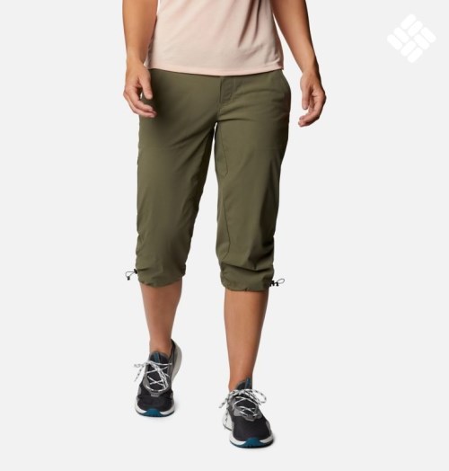 Women's Columbia Saturday Trail II Knee Pants Olive | CA-LC560