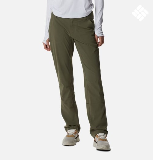 Women's Columbia Saturday Trail Stretch Pants Olive | CA-J58C3