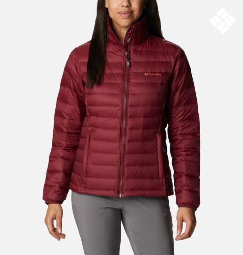 Women's Columbia Sister Brook Down Jackets Red | CA-L63A4