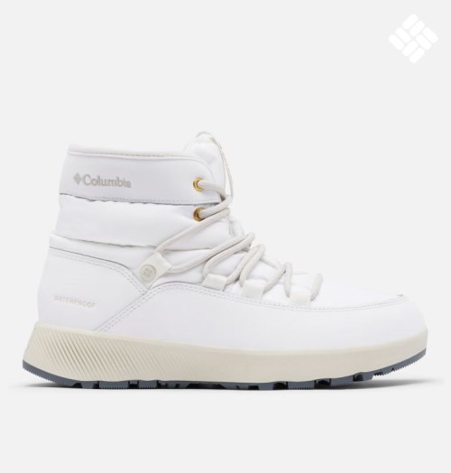 Women's Columbia Slopeside Village Omni-Heat Mid Boots White | CA-SA85C