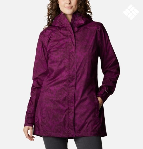 Women's Columbia Splash A Little II Jackets Fuchsia | CA-O6C0L