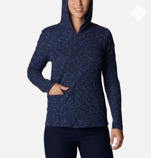 Women's Columbia Stanley Park Full Zip Jackets Navy | CA-B8031