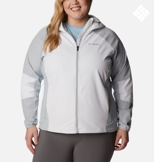 Women's Columbia Sweet As Shell Jackets White / Light Grey | CA-G36A4