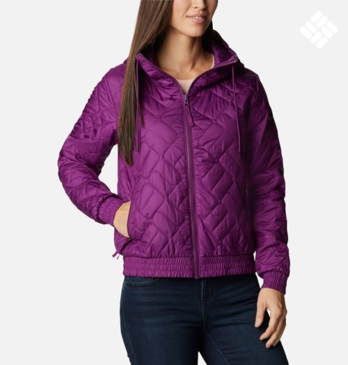 Women's Columbia Sweet View Bomber Insulated Jackets Purple | CA-C5418