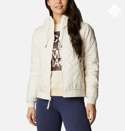 Women's Columbia Sweet View Bomber Insulated Jackets Cream | CA-T3L54